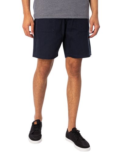 Farah Sepel Patch Twill Shorts - Blue