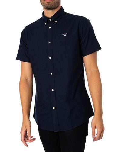 Barbour Oxtown Tailored Short Sleeved Shirt - Blue