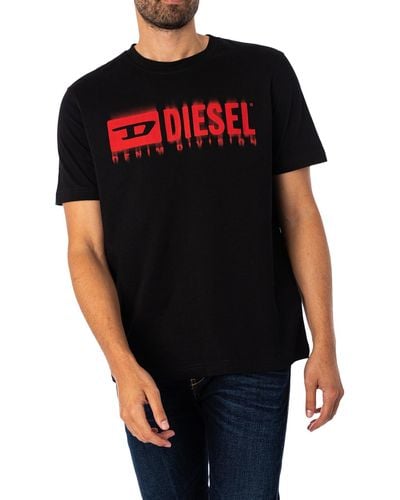 DIESEL T-adjust Q7 T-shirt - Black