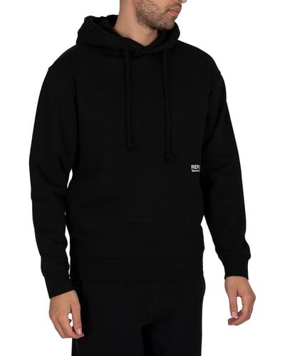 Replay Second Life Pullover Hoodie - Black