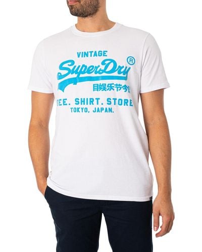 Superdry Neon Vintage Logo T-shirt - White