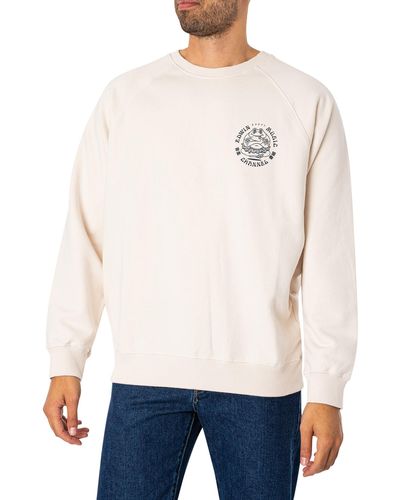 Edwin Music Channel Sweatshirt - White