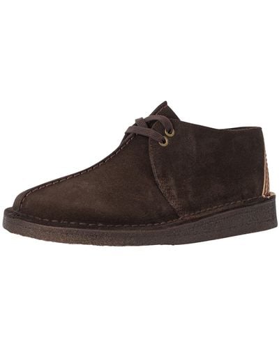 Clarks Desert Trek Suede Shoes - Brown