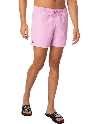Lacoste Logo Swim Shorts - Pink