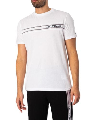 Tommy Hilfiger Lounge Brand Line T-shirt - White