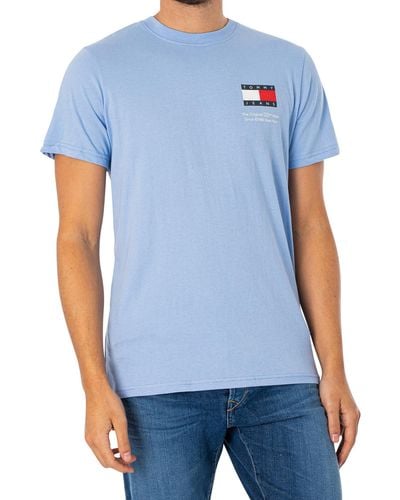Tommy Hilfiger Slim Essential Flag T-shirt - Blue