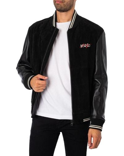 HUGO Leather jackets for Men | Online Sale up to 39% off | Lyst Canada
