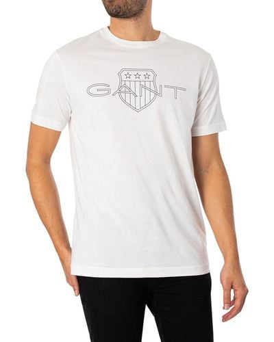 GANT Logo T-shirt - White