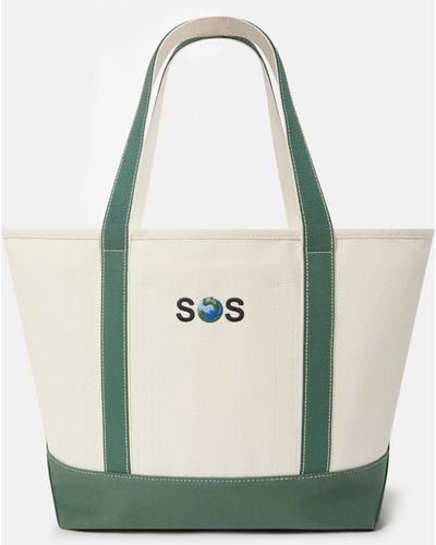 Stella McCartney Sos Embroidered Large Tote Bag - Green