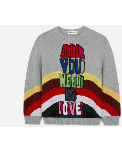 Stella McCartney All You Need Is Love Jacquard Wool Jumper - Multicolour