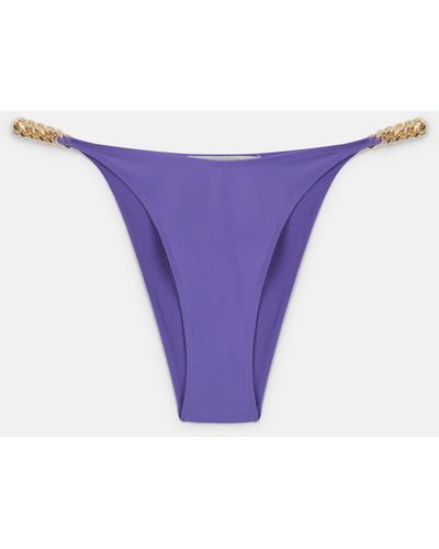 Stella McCartney Falabella High Leg Bikini Briefs - Purple