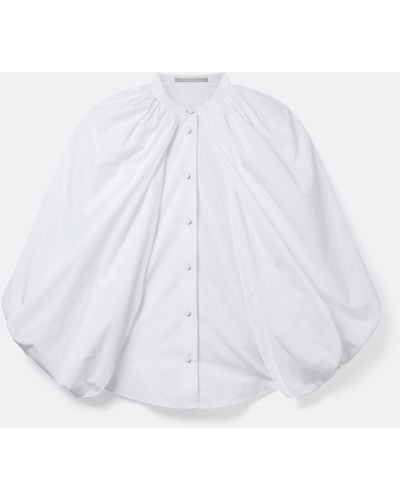 Stella McCartney Cape-sleeve Cotton Shirt - White
