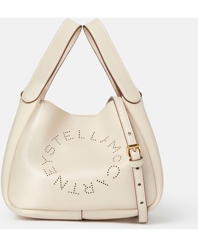 Stella McCartney Stella Logo Shoulder Bag - Natural