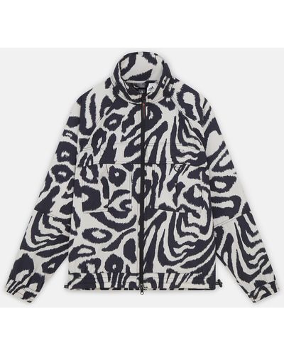 Stella McCartney Truecasuals Leopard Print Woven Track Jacket - White