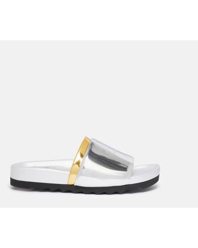 Stella McCartney Double-chromatic Slide-on Sandals - White