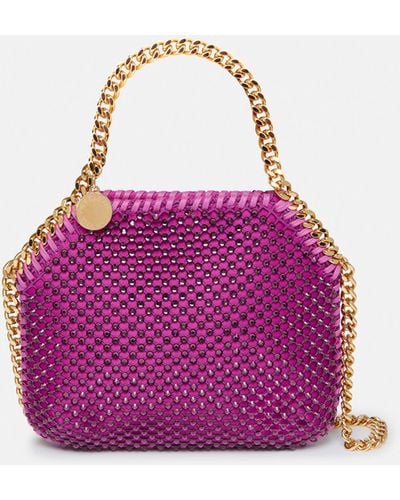 Stella McCartney Falabella Crystal-embellished Tote Bag - Purple