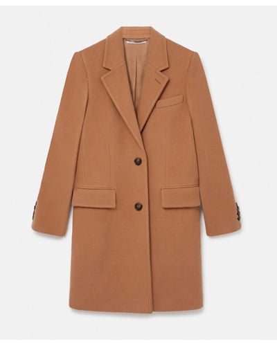 Stella McCartney Stella Iconics Structured Single-breasted Coat - Brown