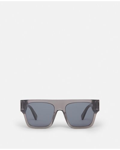 Stella McCartney Falabella Square Sunglasses, , Shiny Transparent - Grey