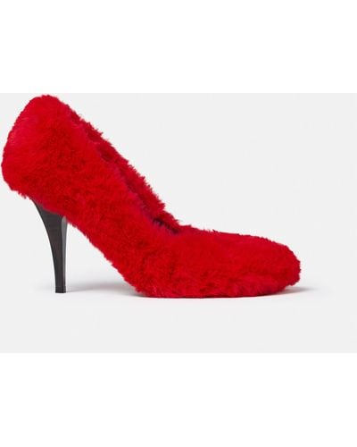 Stella McCartney Ryder Shaggy Stiletto Heels - Red