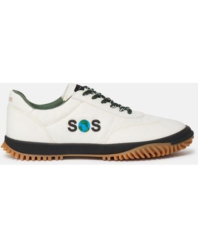 Stella McCartney Sos Embroidered S-wave Sport Sneakers - White