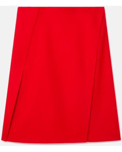 Stella McCartney Split Front A-line Skirt - Red