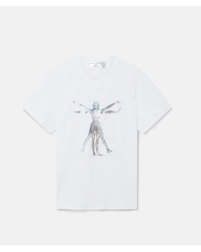 Stella McCartney Vitruvian Woman Oversized Organic Cotton T-shirt - White