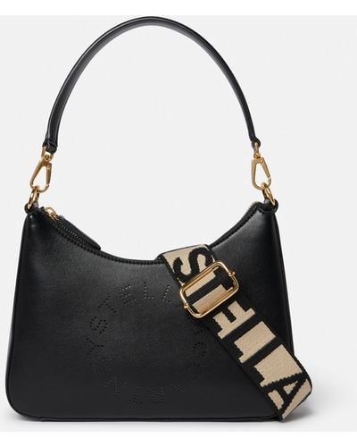 Stella McCartney Logo Crossbody Shoulder Bag - Black
