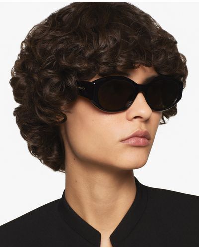 Stella McCartney Falabella Oval Sunglasses - Black