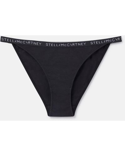 Stella McCartney Logo Tape String Bikini Briefs - Blue