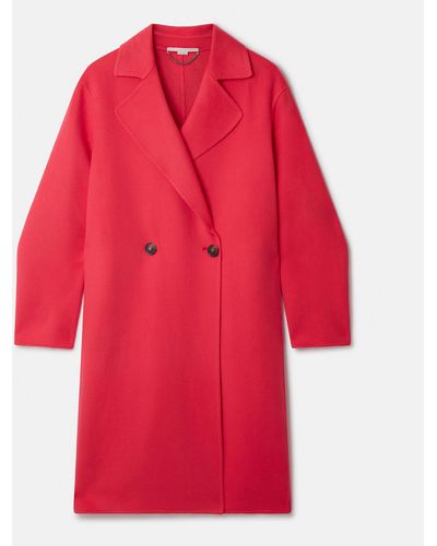 Stella McCartney Double-breast Wool Coat - Red