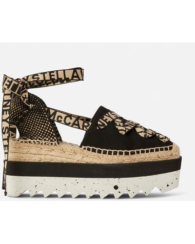 Stella McCartney Gaia Platform Espadrilles - Black