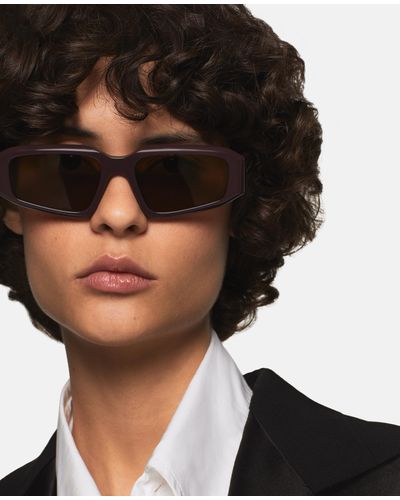 Stella McCartney Abstract Rectangle Sunglasses - Black