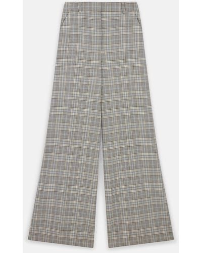 Stella McCartney High-rise Wide-leg Wool Trousers - Grey