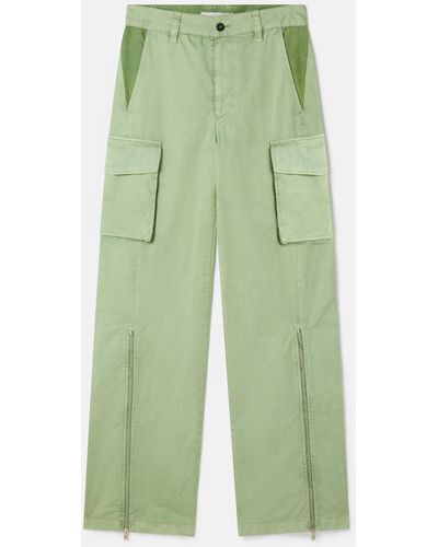 Stella McCartney Organic Cotton Cargo Pants - Green