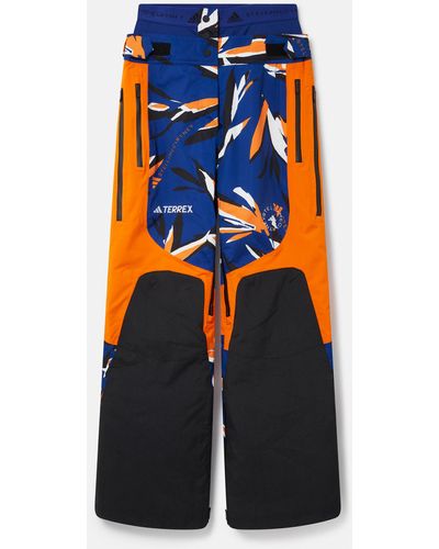 Stella McCartney Terrex Truenature Floral Print Double Layer Insulated Ski Trousers - Blue
