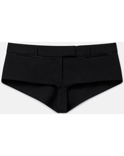 Stella McCartney Wool Micro Shorts - Black