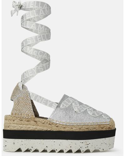 Stella McCartney Gaia Platform Espadrilles - White