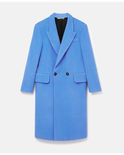 Stella McCartney Long Double-breasted Coat - Blue
