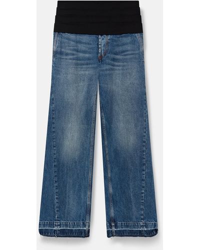 Stella McCartney Tuxedo-inspired Denim Jeans - Blue