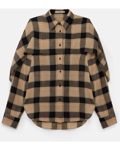 Stella McCartney Layered Check Shirt, , And - Multicolour