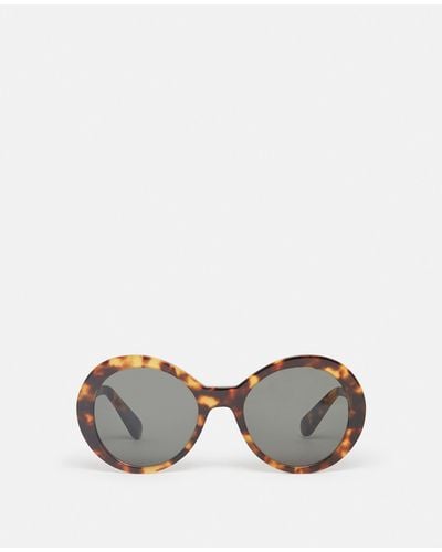 Stella McCartney Falabella Pin Round Sunglasses - Metallic