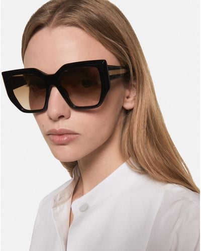 Stella McCartney Chunky Square Cat-eye Sunglasses - Brown