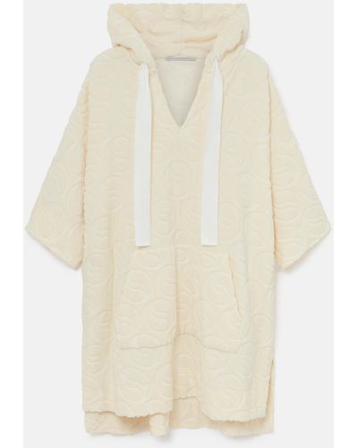 Stella McCartney Toweling Hooded Mini Dress - White