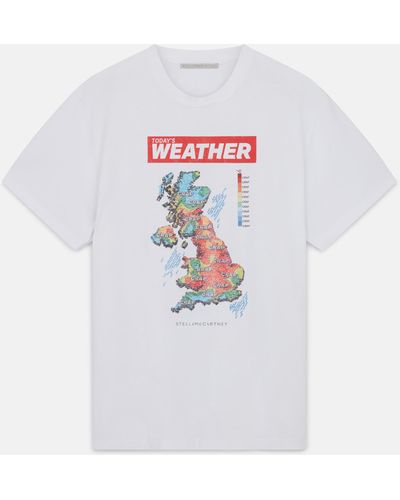 Stella McCartney Weather Crystal Hotfix T-Shirt, , Pure - White