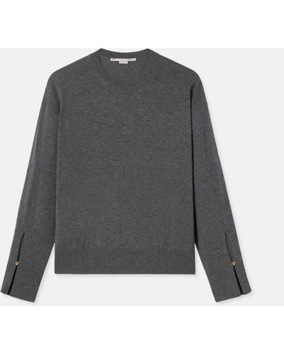 Stella McCartney Stella Iconics Split Cuff Sweater - Grey