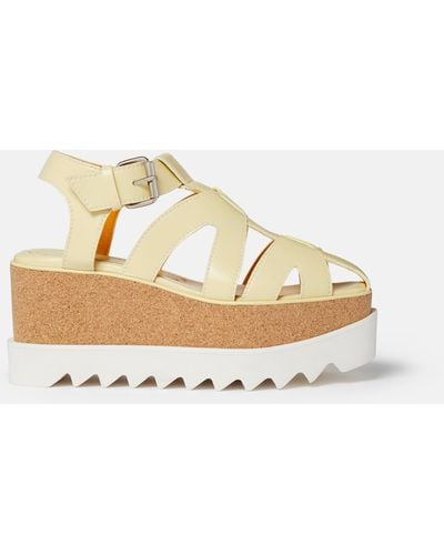 Stella McCartney Elyse Veuve Clicquot Platform Sandals - Natural