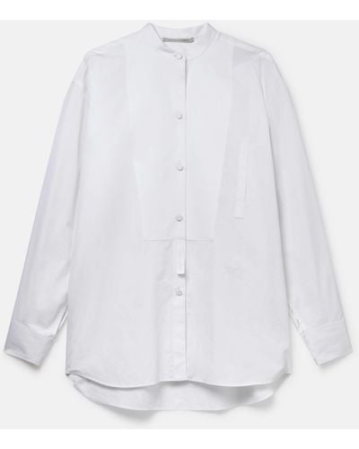 Stella McCartney Plastron Cotton Shirt - White