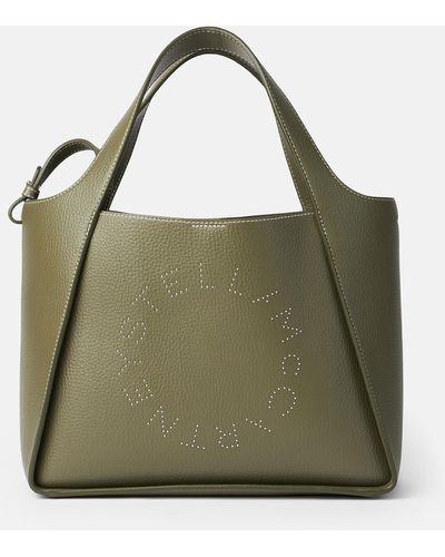 Stella McCartney Logo Top Handle Crossbody Bag - Green