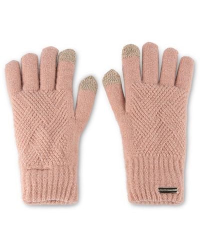 Steve Madden Touchscreen Gloves - Pink