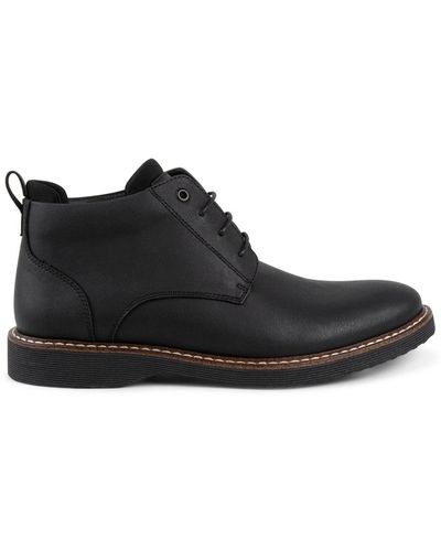 BRITHE Black Leather Men's Boots  Men's Designer Boots – Steve Madden  Canada
